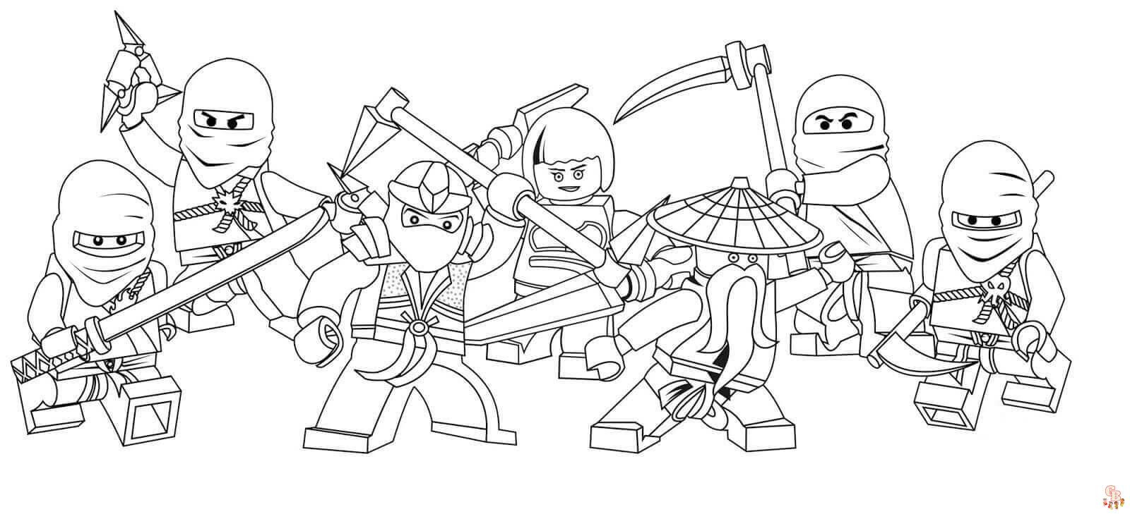 Unleash your inner ninja with lego ninjago coloring pages