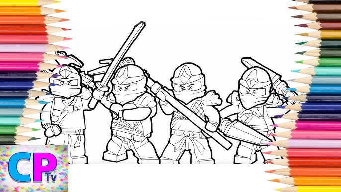 Lego ninjago golden ninja coloring page