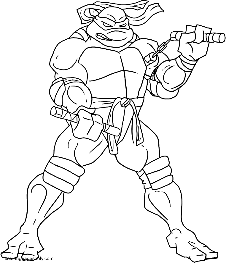 Ninja turtles coloring pages printable for free download