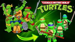 Teenage mutant ninja turtles coloring pages book tmnt transforms into lego turtles