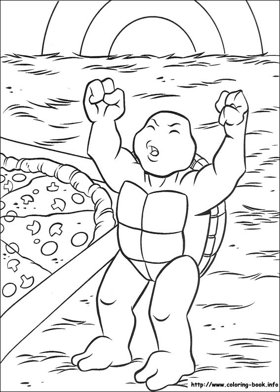 Teenage mutant ninja turtles coloring picture