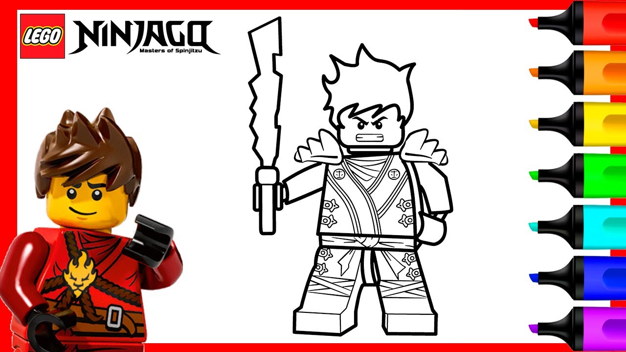 Kai lego ninjago coloring pages lego ninjago coloring book