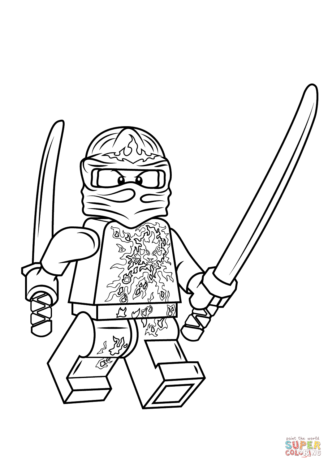 Lego ninjago kai nrg coloring page free printable coloring pages