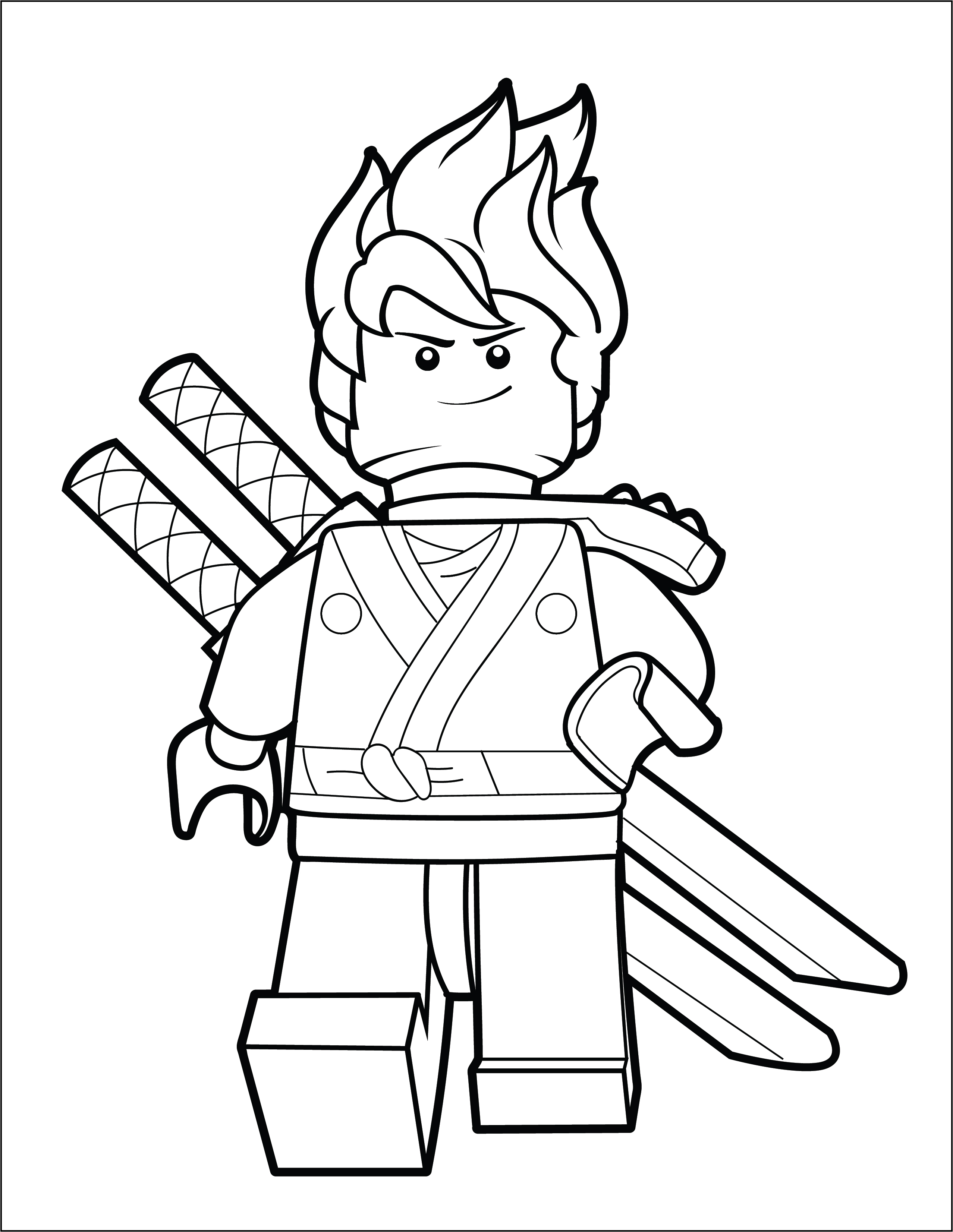 Lego ninjago coloring page