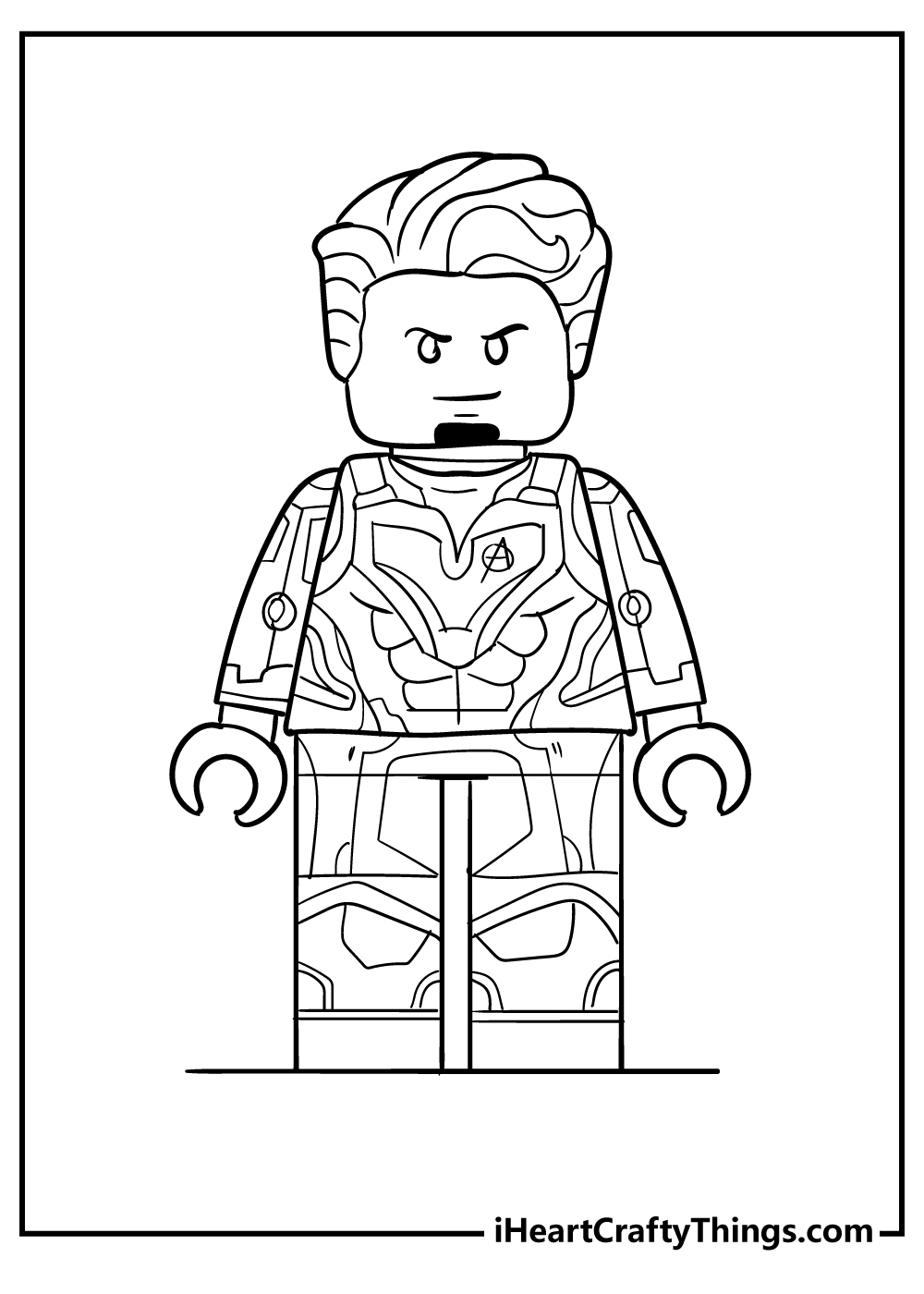 Lego avengers coloring pages free printables