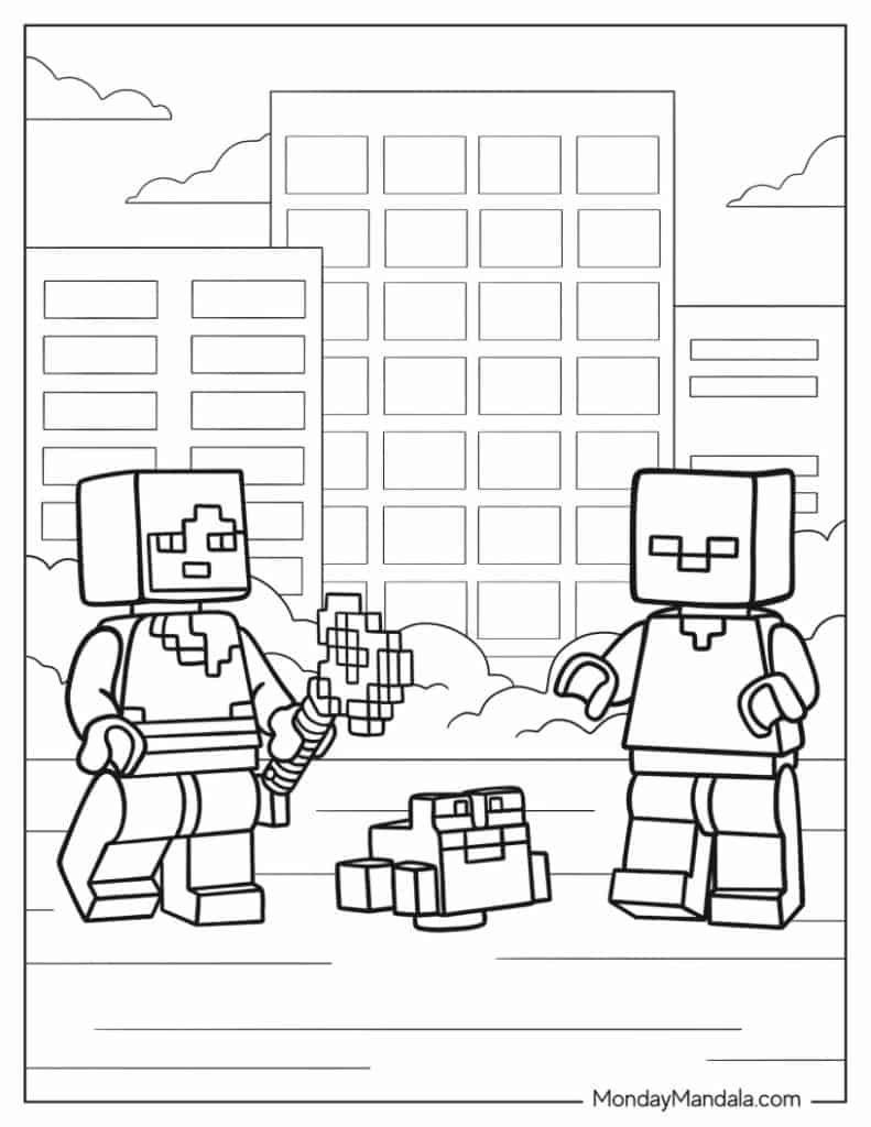 Lego coloring pages free pdf printables