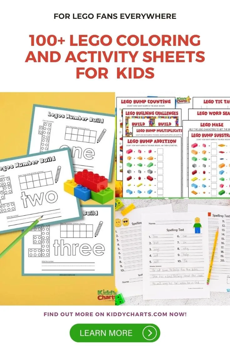 Lego printables coloring sheets and activities for kids