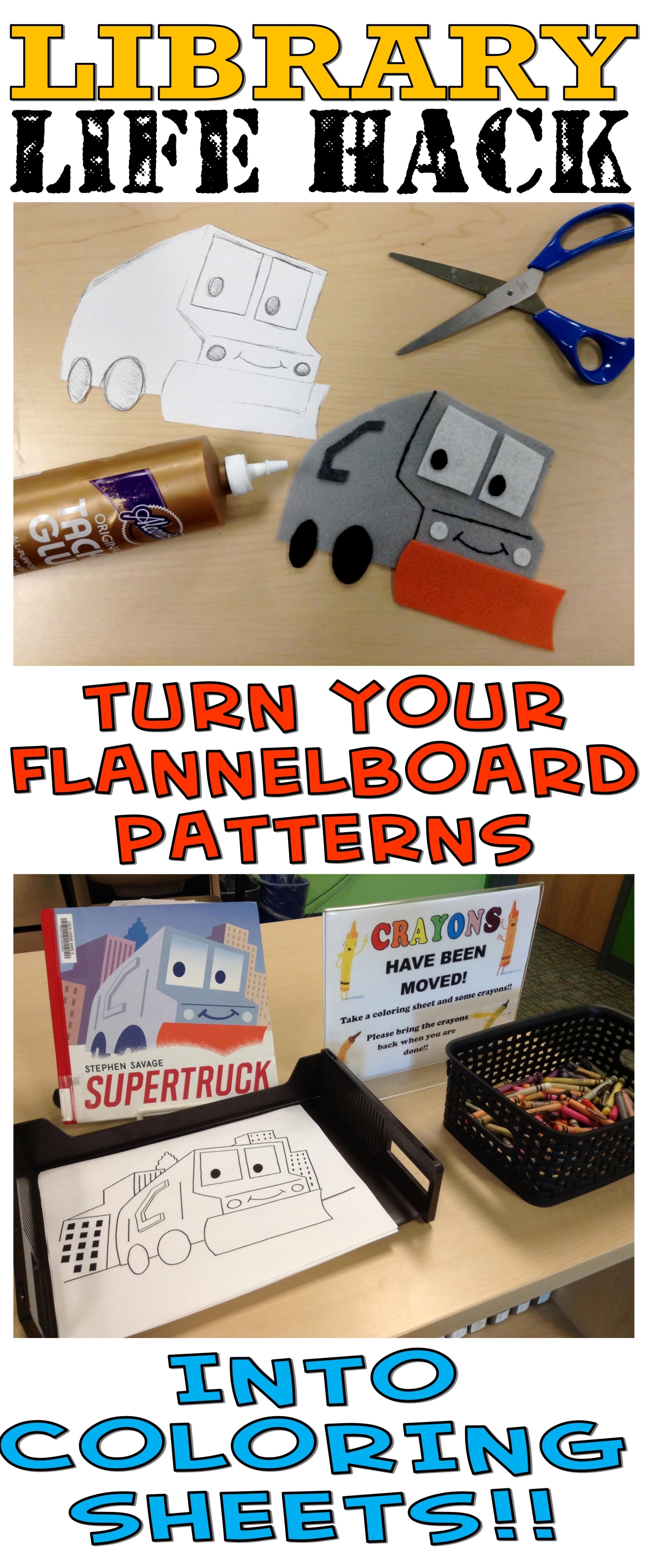 Library life hackâturn flannelboard patterns into coloring sheets â the lego librarian