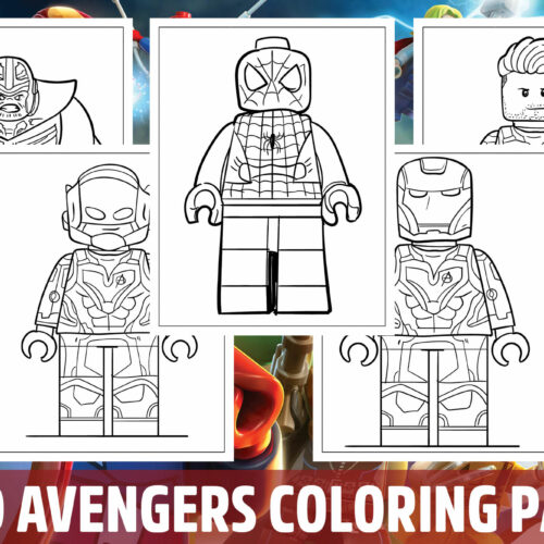 Lego avengers coloring pages for kids girls boys teens birthday school activity made by teachers