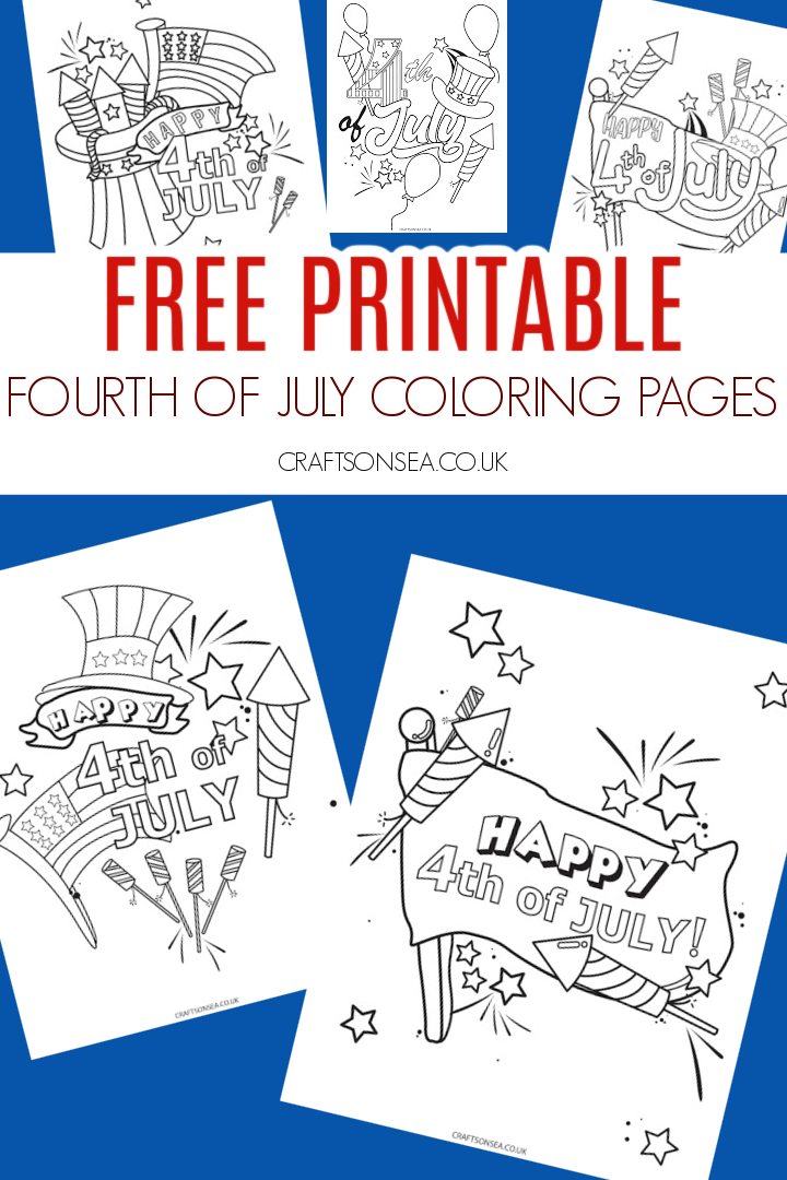 Th of july loring pages free printables