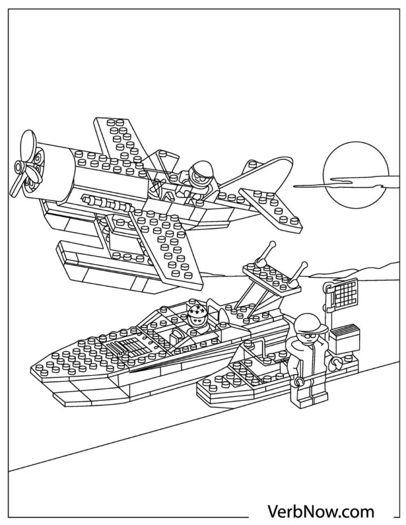 Free lego coloring pages for download printable pdf