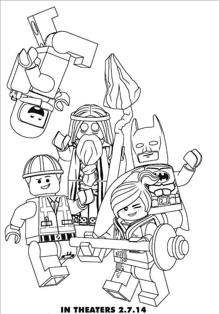 The lego movie coloring pages printable pdf