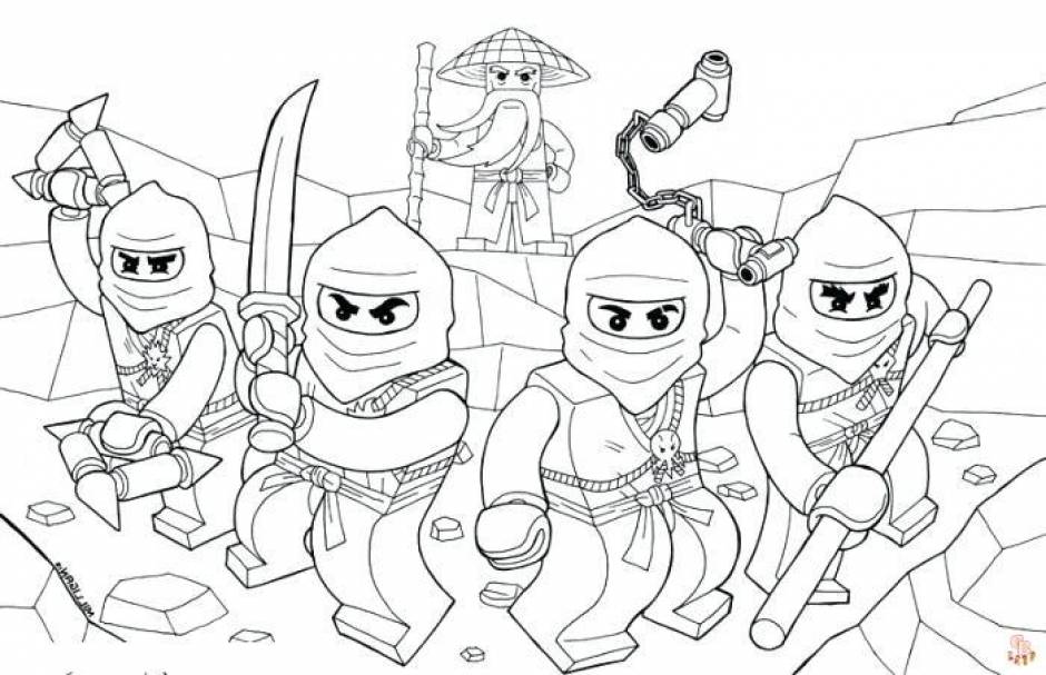 Fun lego ninjago coloring pages for kids