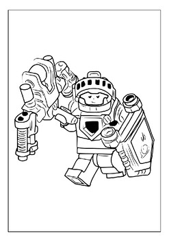 Create your own epic battle with our lego nexo knights coloring pages pdf