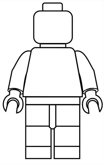 Color a lego man