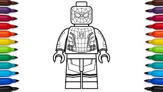 How to draw lego spider