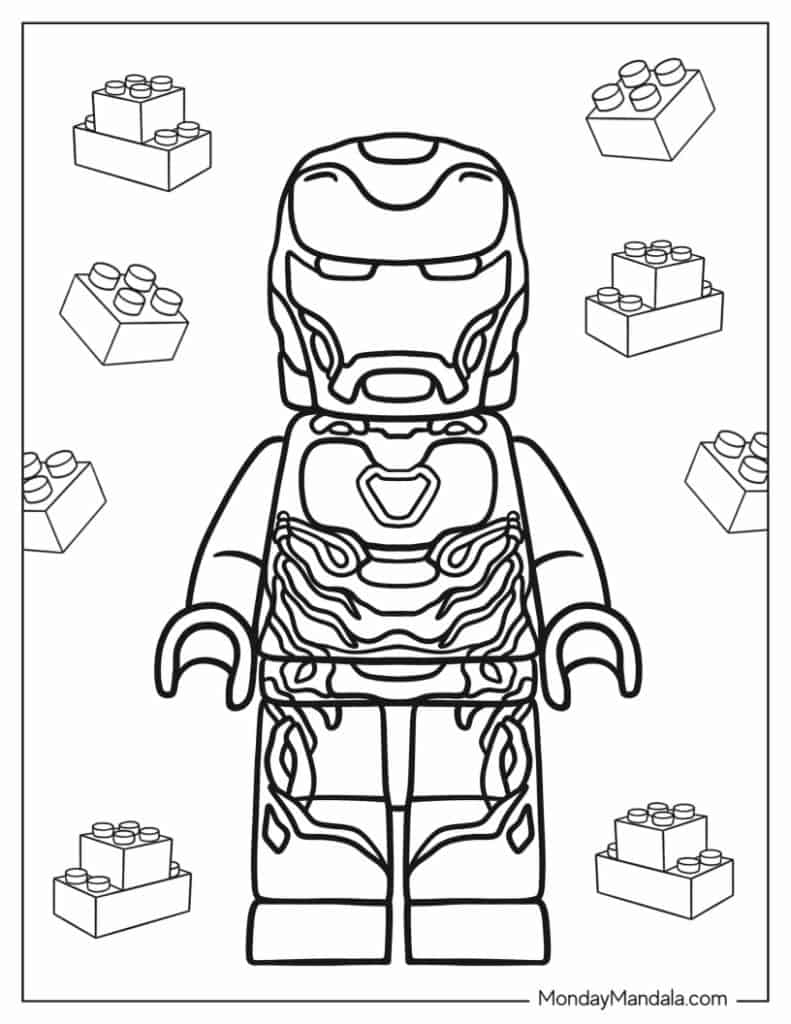 Lego coloring pages free pdf printables