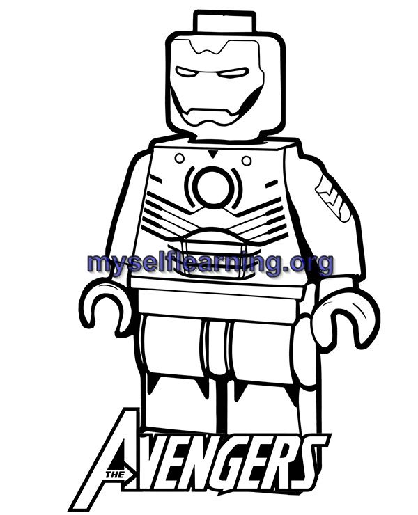 Lego characters coloring sheet instant download