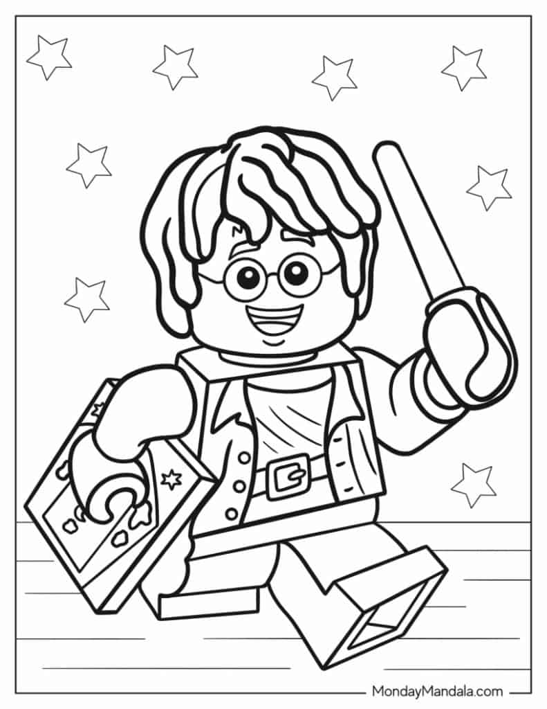 Lego coloring pages free pdf printables