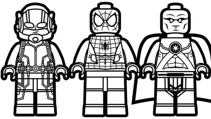 Lego ant man printable coloring pages spiderman coloring lego spiderman lego coloring