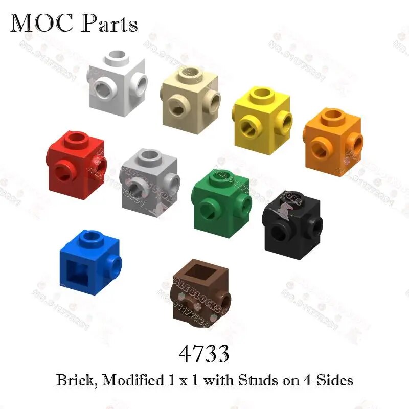 Pcs moc parts brick x with studs on sides building blocks creative diy accessories assemble bricks toys for kids gift