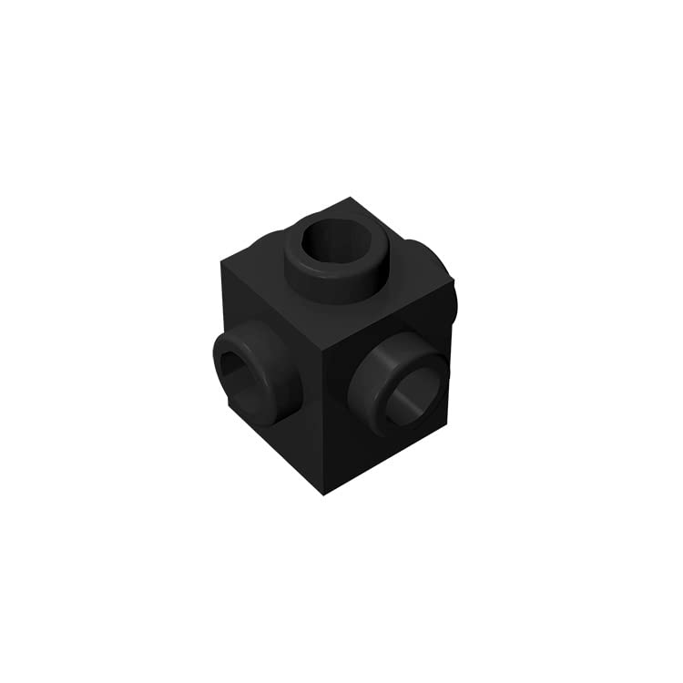 Classic building bulk brick x with studs on sides piece black building brick x with studs on sides patible with lego parts and pieces colour black tools