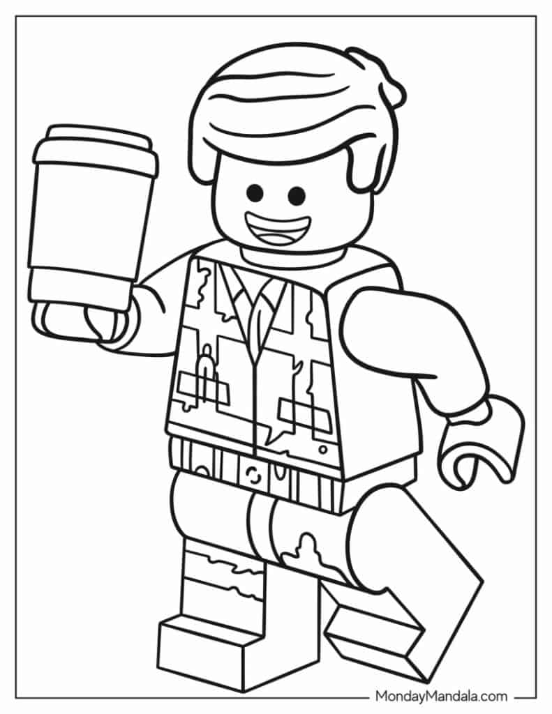 Lego coloring pages free pdf printables