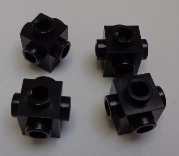 Lego parts pieces brick x studs on sides black x