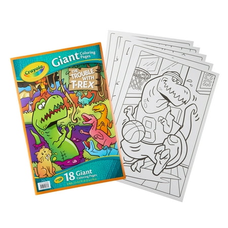 Crayola giant coloring pages featuring t