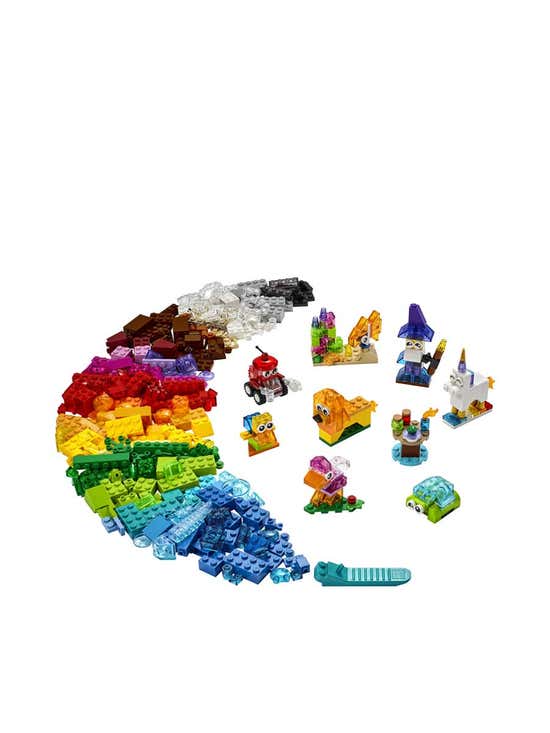 Off on lego classic creative transparent bricks multi