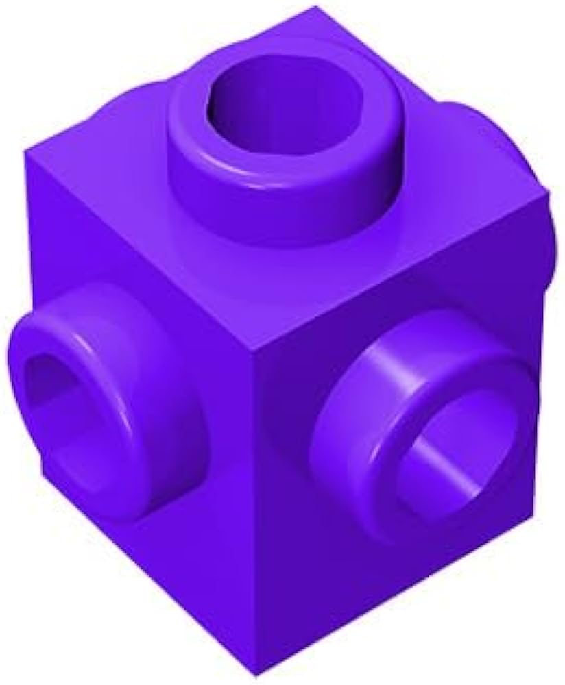 Classic building bulk brick x with studs on sides piece purple building brick x with studs on sides patible with lego parts and pieces colour purple tools