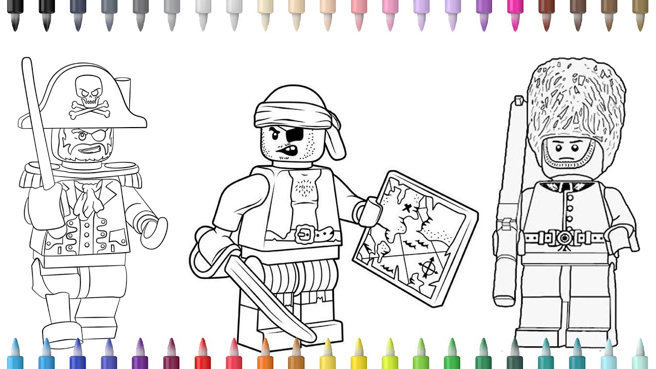 Lego pirates coloring pages lego captain redbeard ncs music