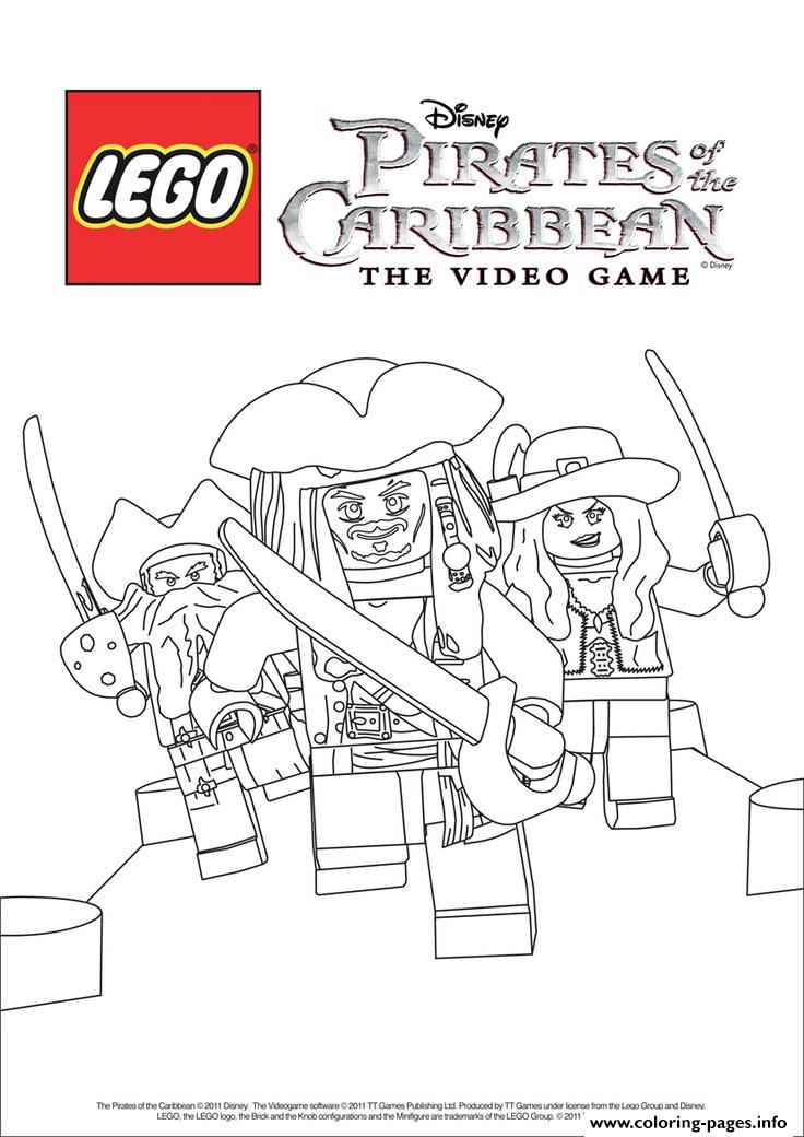 Lego pirates disney pirates of the caribbean coloring page printable