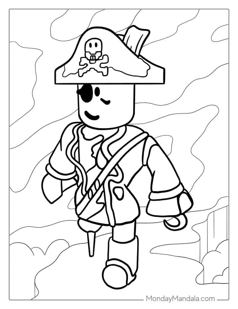 Roblox coloring pages free pdf printables