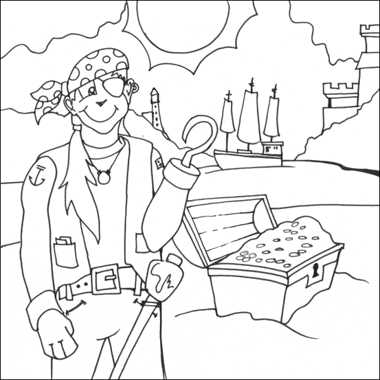 Pirate colouring my free colouring pages