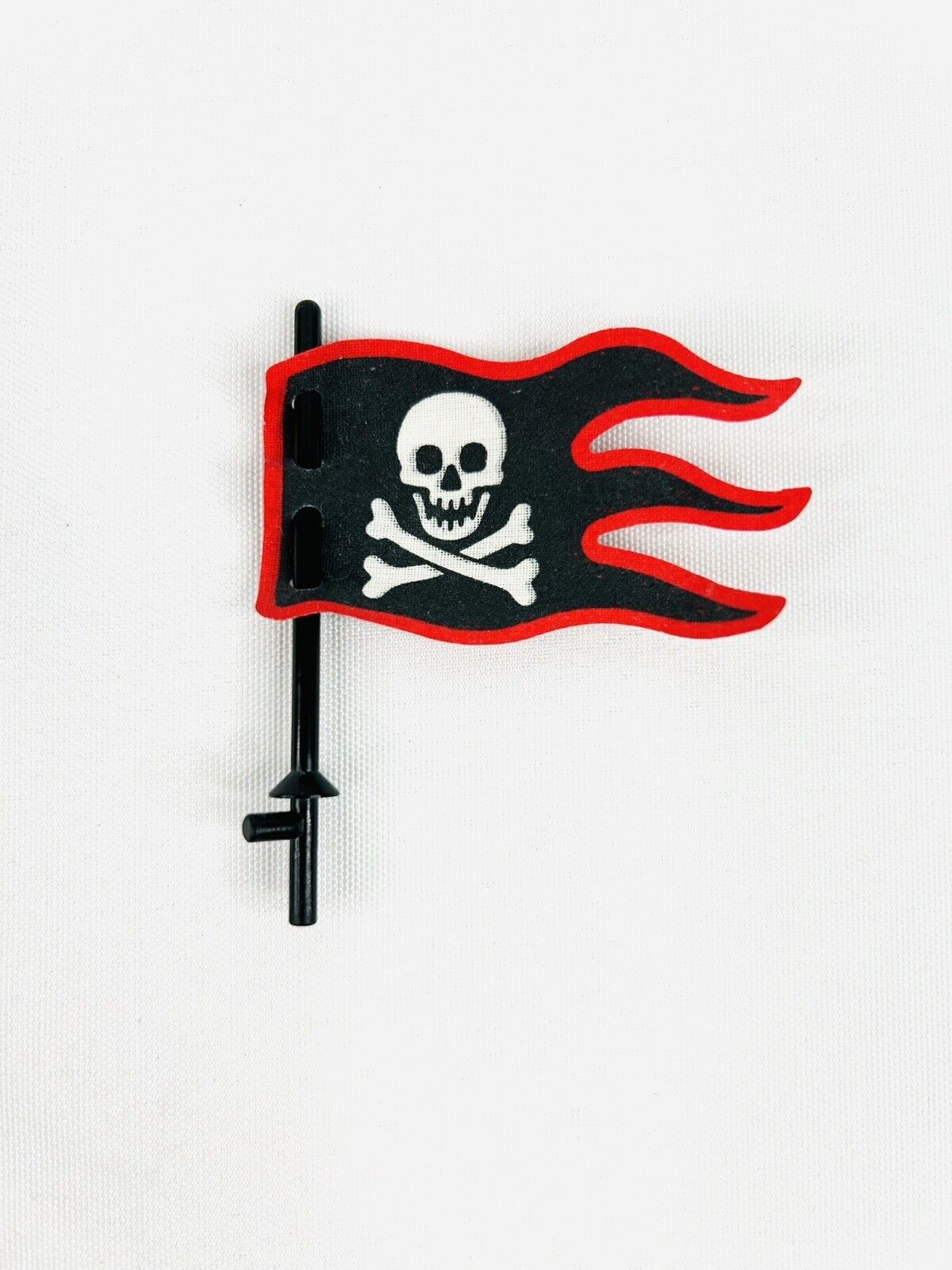 Stichting lego pirate cloth flag wave skull jolly roger black red