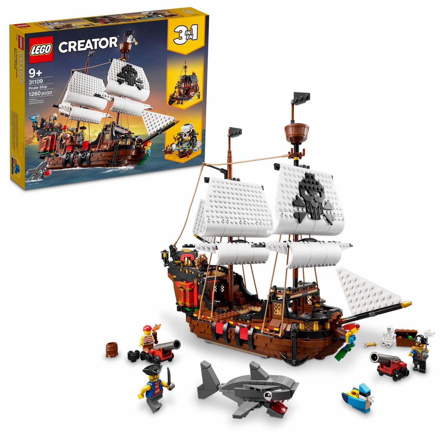 Lego creator in pirate ship toy building kit pieces