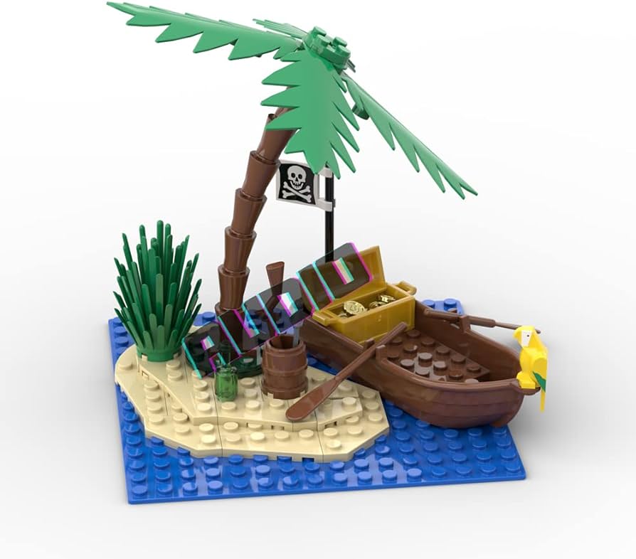 Audio pirate island for lego pirates of barracuda bay