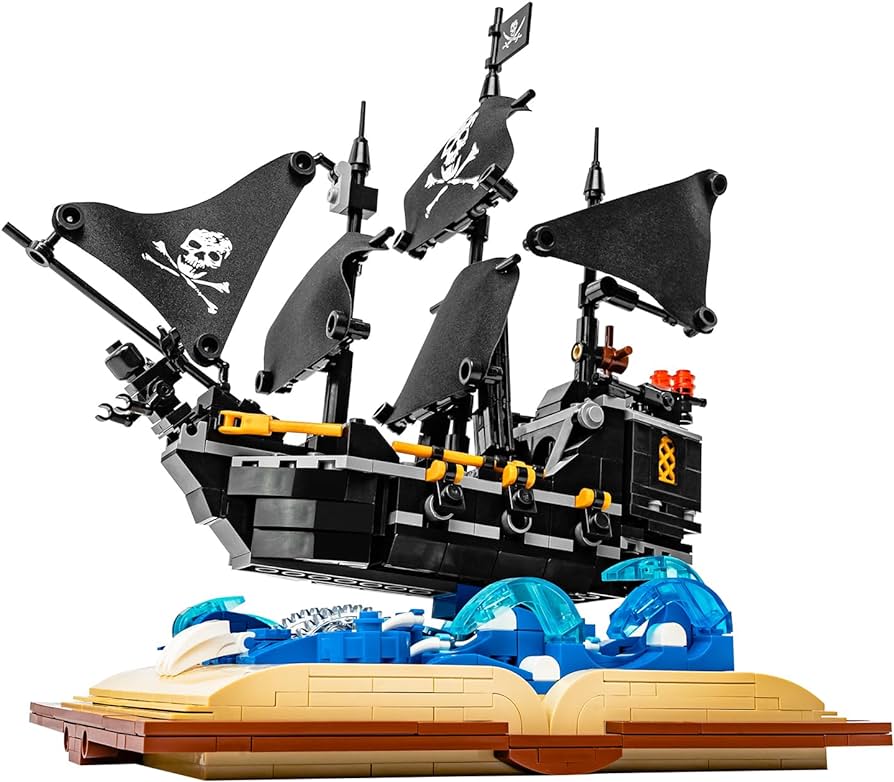 Uncle brick black hawk pirates ship model building blocks sets pirate ship toys for kids