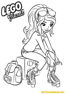 Lego friends coloring pages