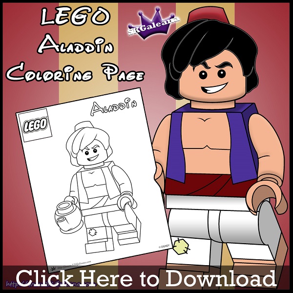 Free lego aladdin printable coloring page â