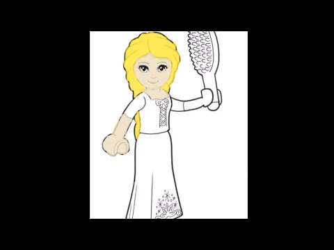 Lego princess coloring book