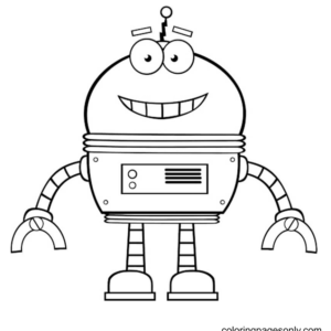 Robot coloring pages printable for free download