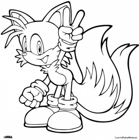 Free printable sonic the hedgehog coloring pages