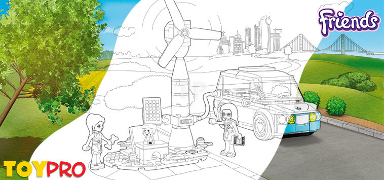 Free amazing lego friends colouring pages t