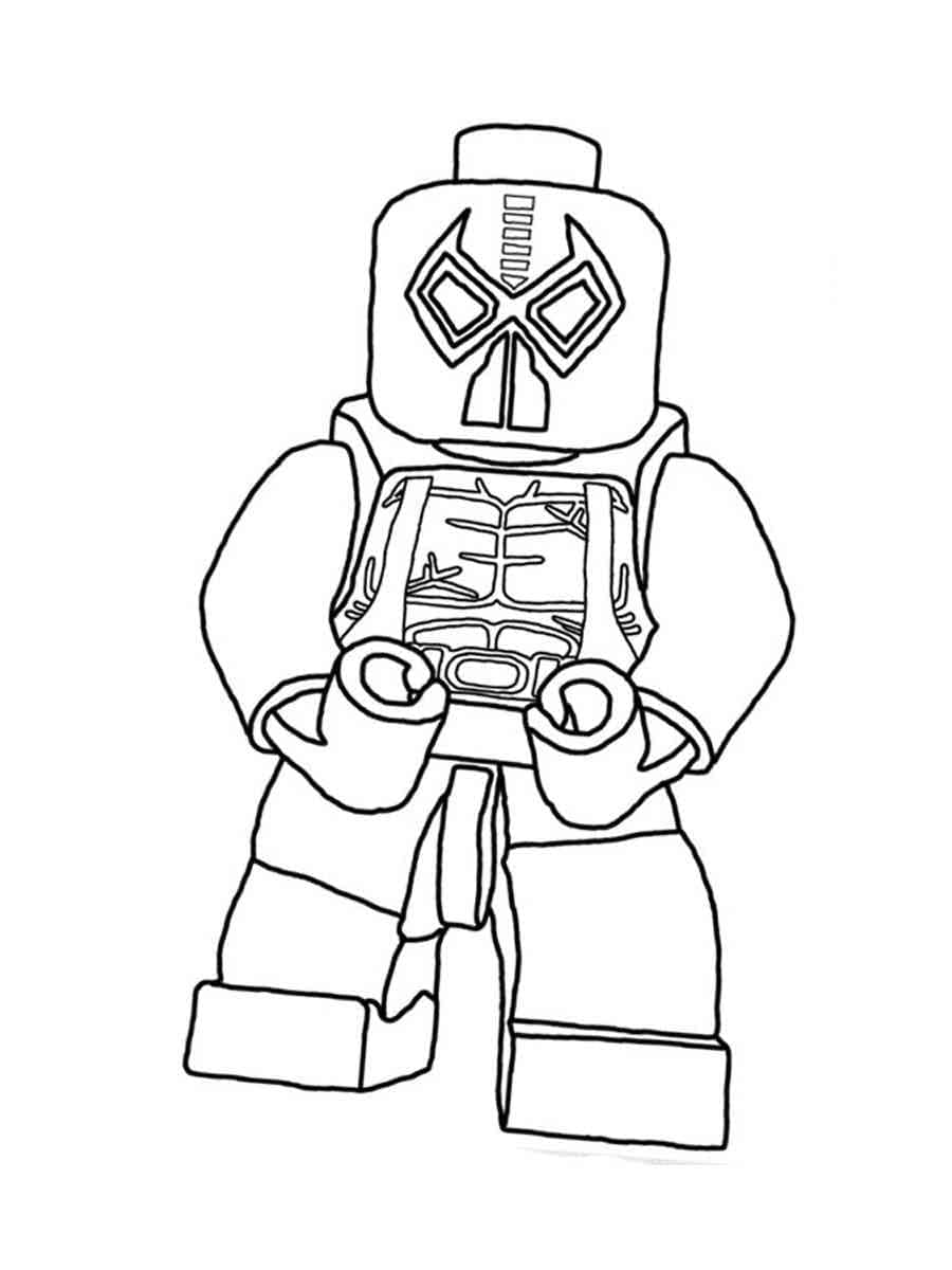 Nice lego deadpool coloring page