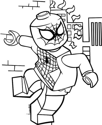 Updated spiderman coloring pages