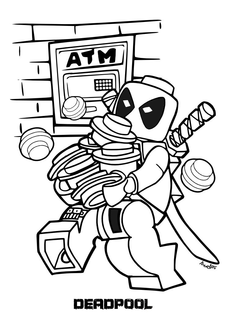 Lego superhero coloring pages