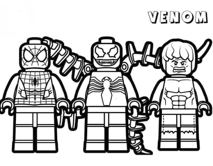 Get this venom coloring pages lego venom