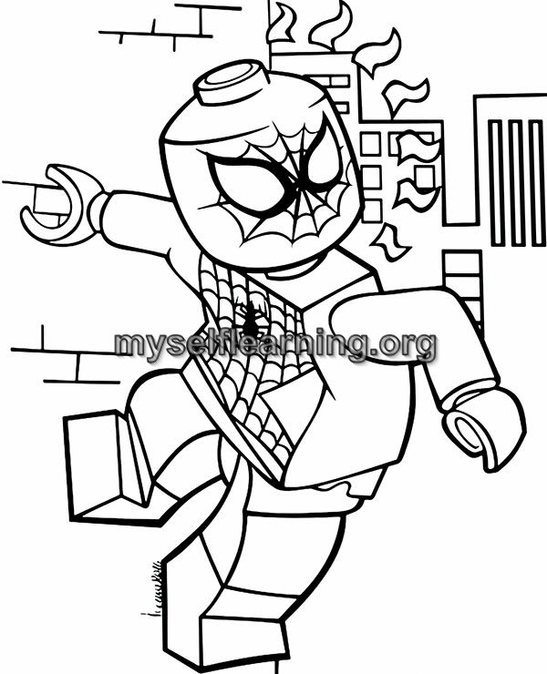 Spiderman cartoons coloring sheet instant download